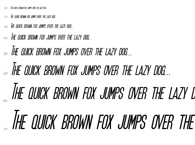 SF Movie Poster font waterfall